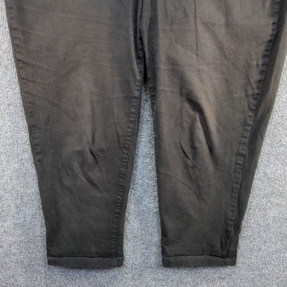 Terra & Sky Women's Cropped Skinny Leg Jeans Black Plus Size 18W 5-Pocket - Picture 4 of 10